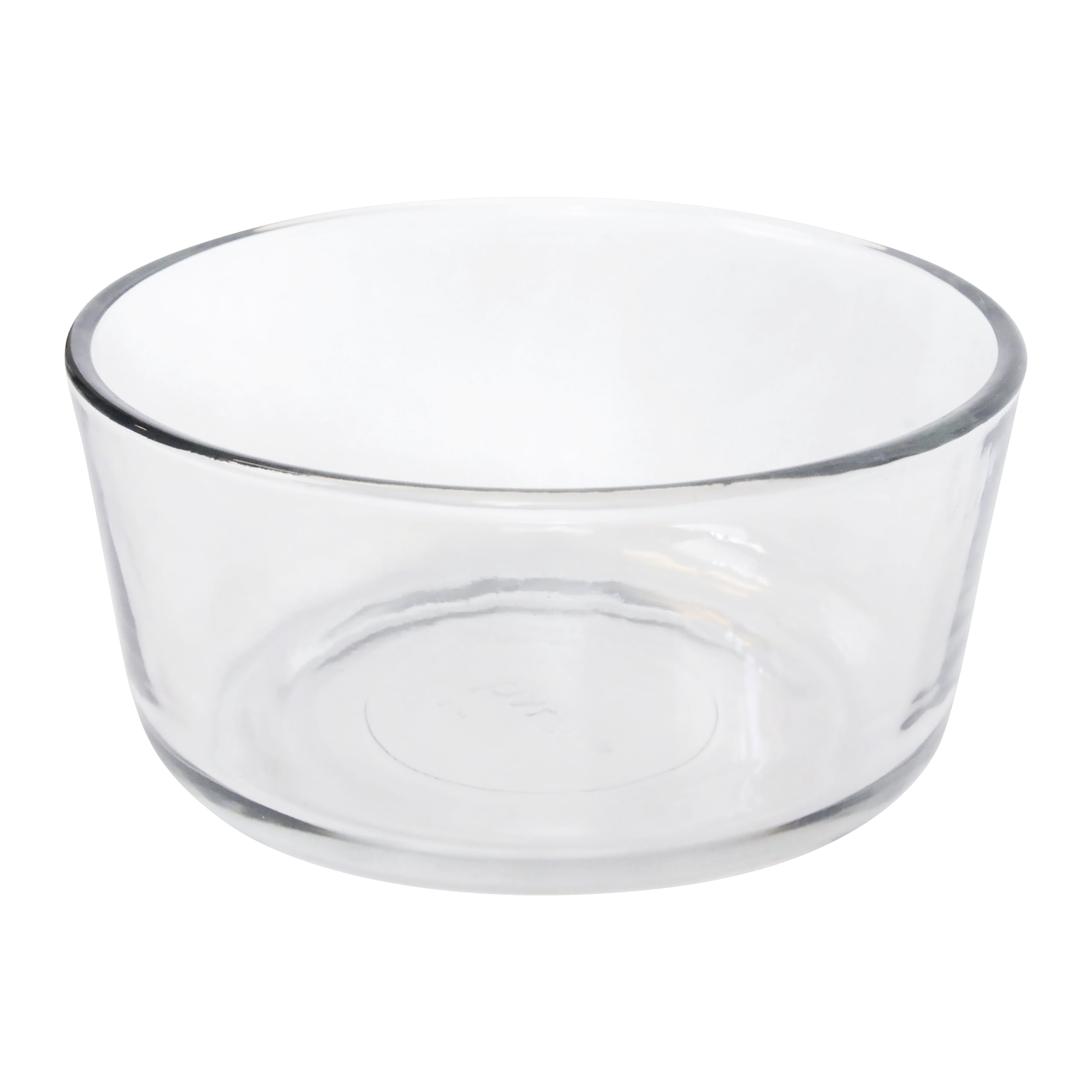Pyrex 7201 4-Cup Round Clear Glass Food Storage Bowl (4-Pack)