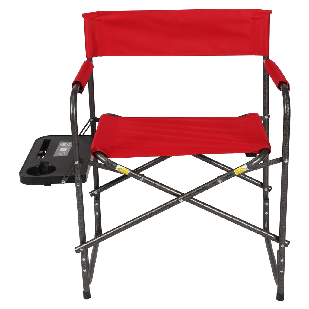 Ozark Trail Director Chair with Side Table - Red
