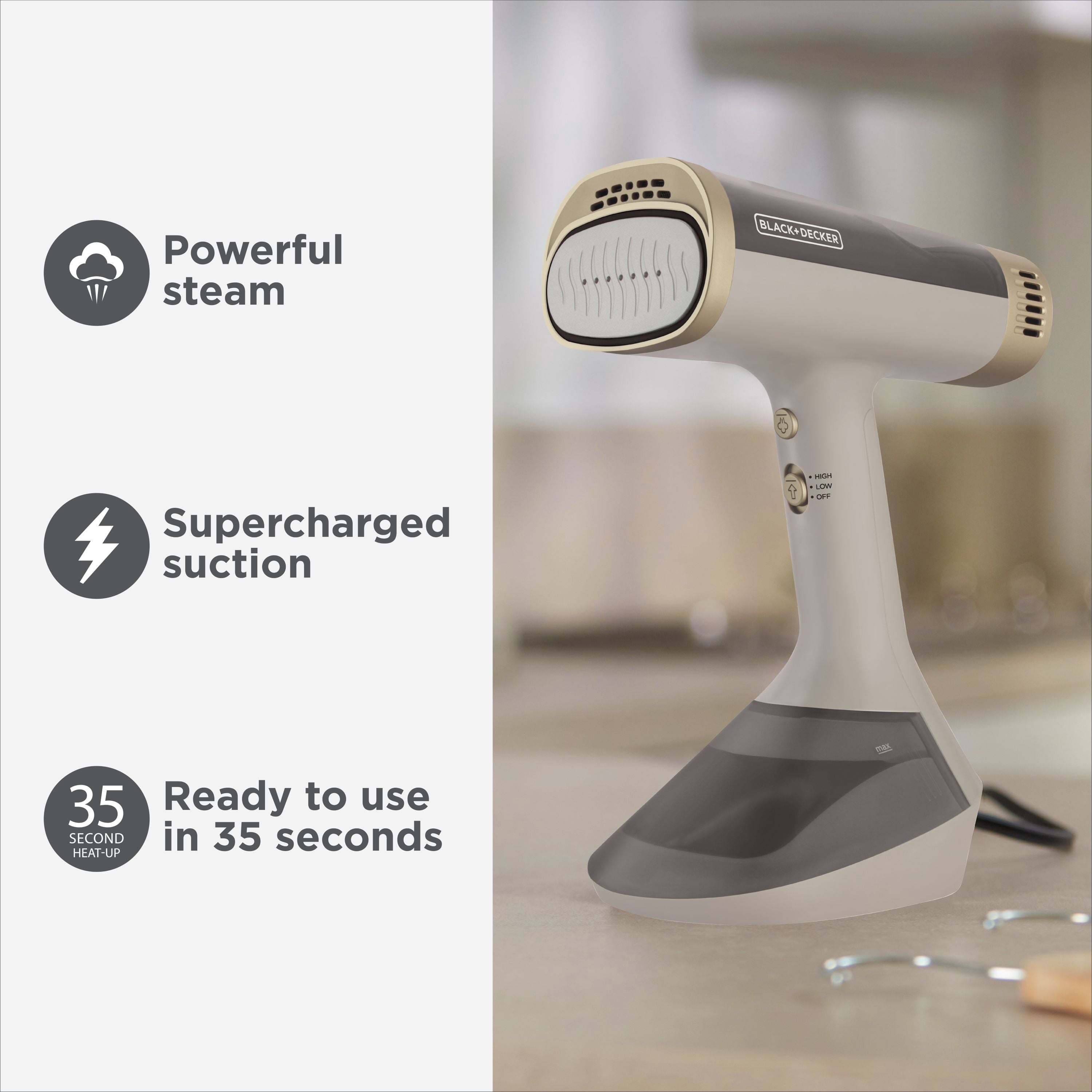 BLACK+DECKER™ VacuSteam™ Handheld Steamer