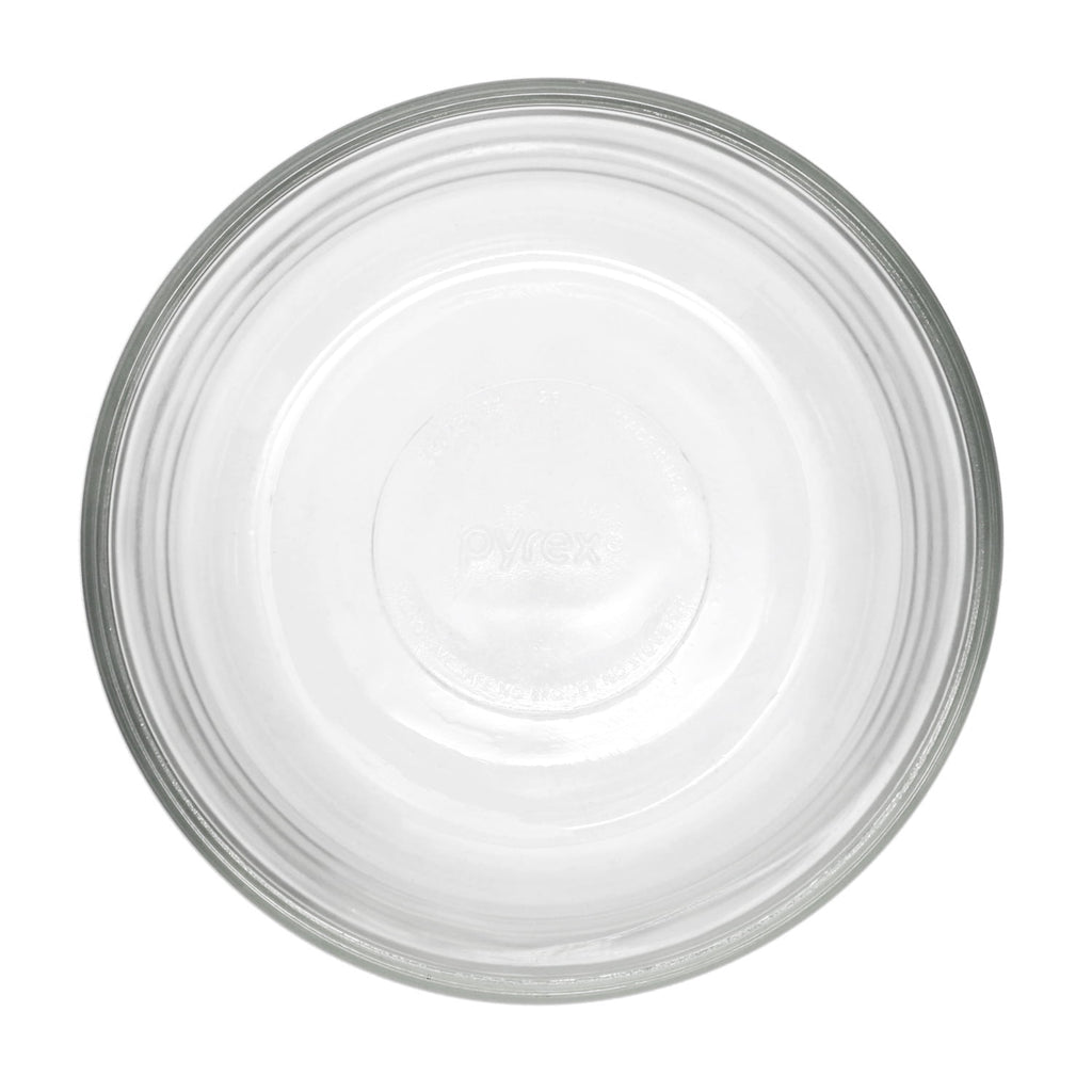 Pyrex 7201 Round Glass Food Storage Bowl w/ 7201-PC Dark Blue Lid Cover (4-Pack)