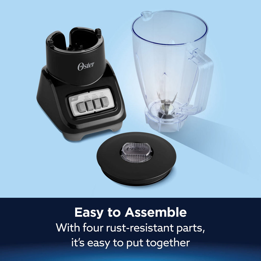 Oster Turbo 5-Speed Black Countertop Blender - Kitchen Blender, Blender for Smoothies