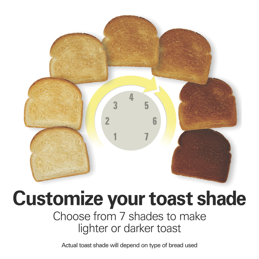 Hamilton Beach 4-Slice Bread and Bagel Toaster with Extra-Wide Slots and Drop-Down Crumb Tray - Black
