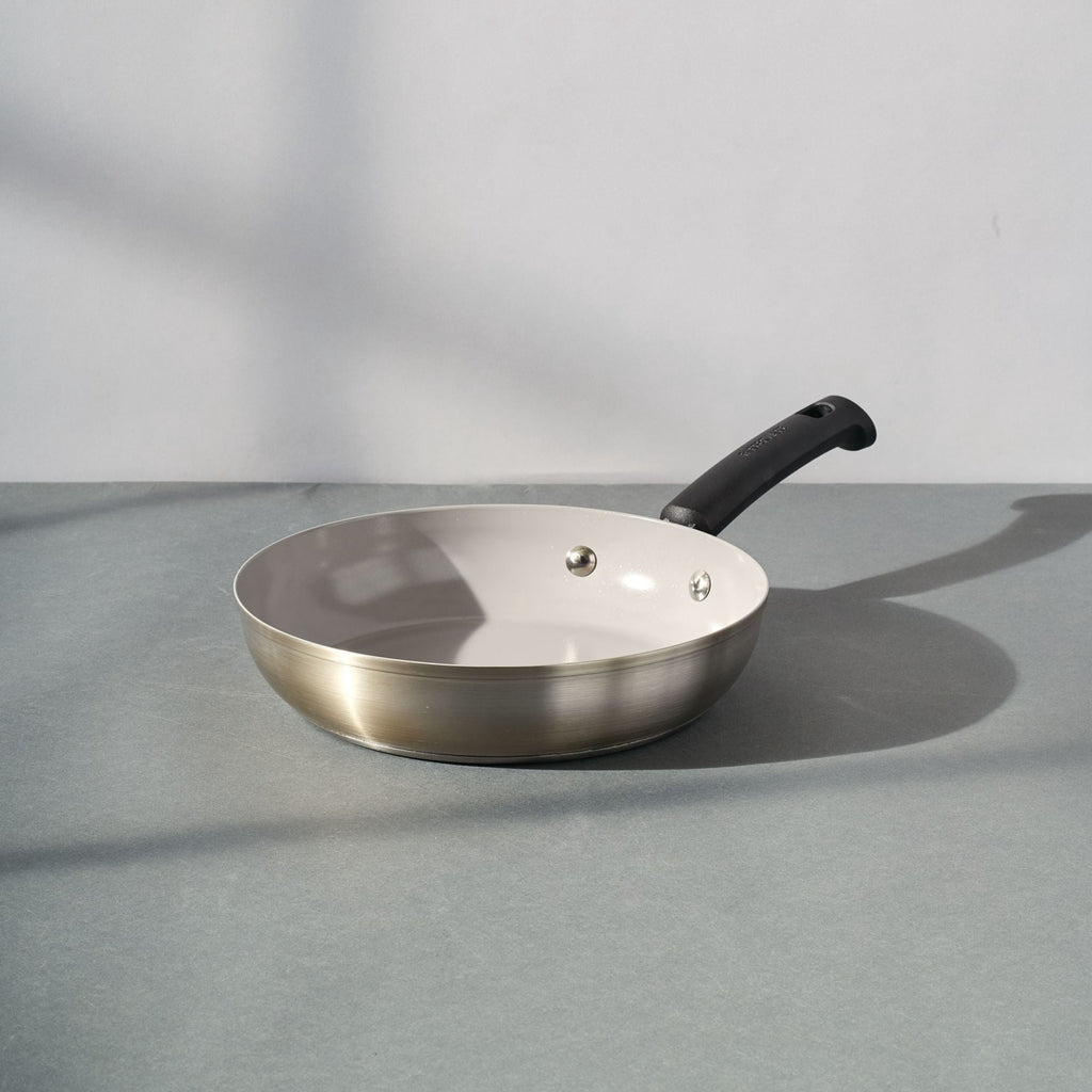Farberware TrueCook Stainless Steel Ceramic Frying Pan - 9.5-Inch, Silver