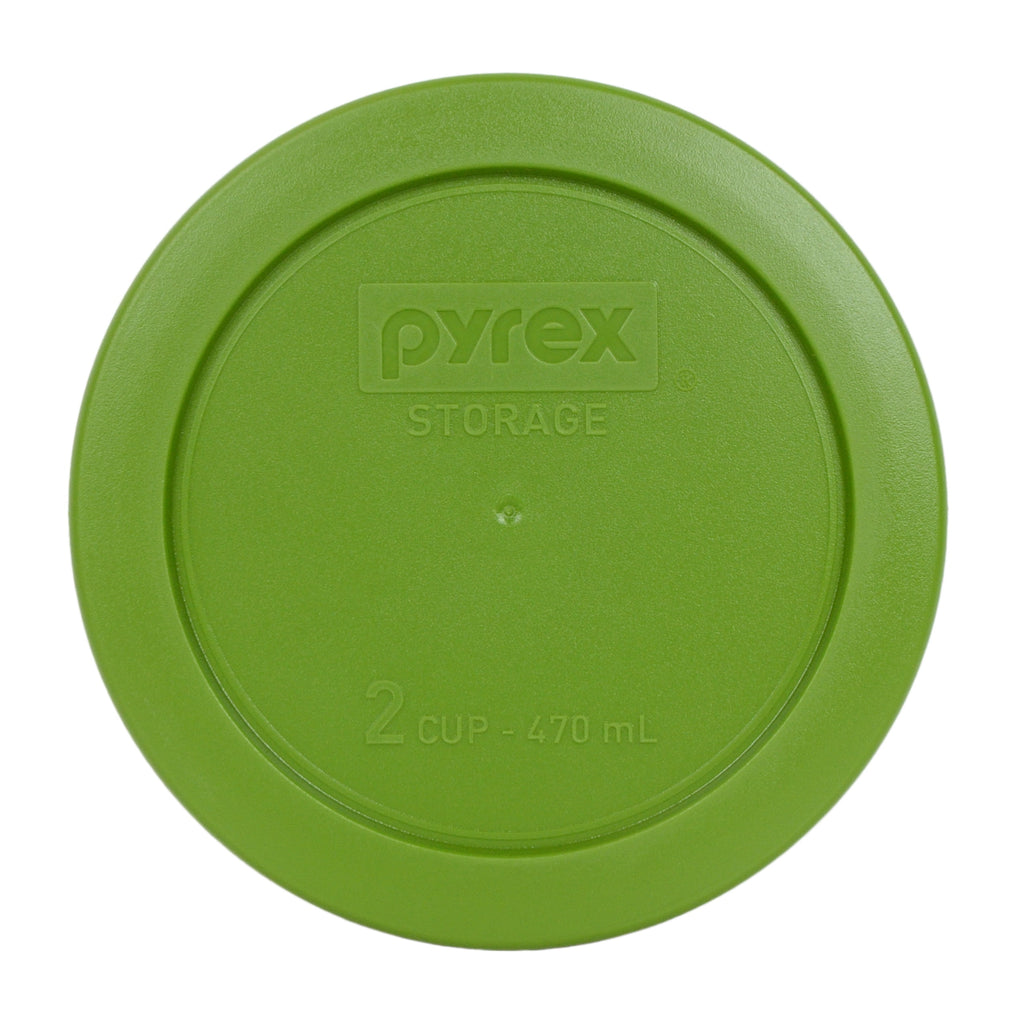 Pyrex 7402-PC - 7201-PC, and 7200-PC Green Plastic Food Storage Lids (2-Pack)