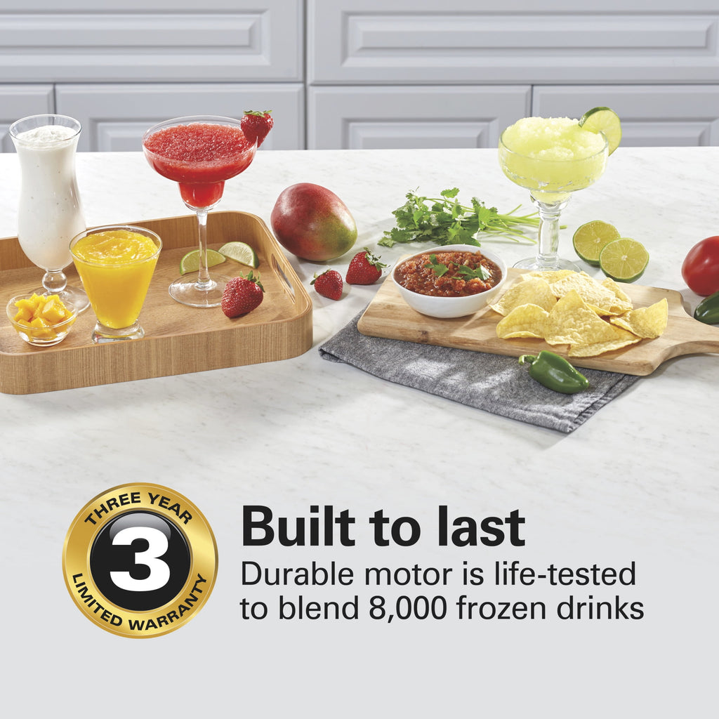 Hamilton Beach Wave Crusher Smoothie Blender for Kitchen - 40 oz Jar for Smoothies and Shakes, Stainless Steel