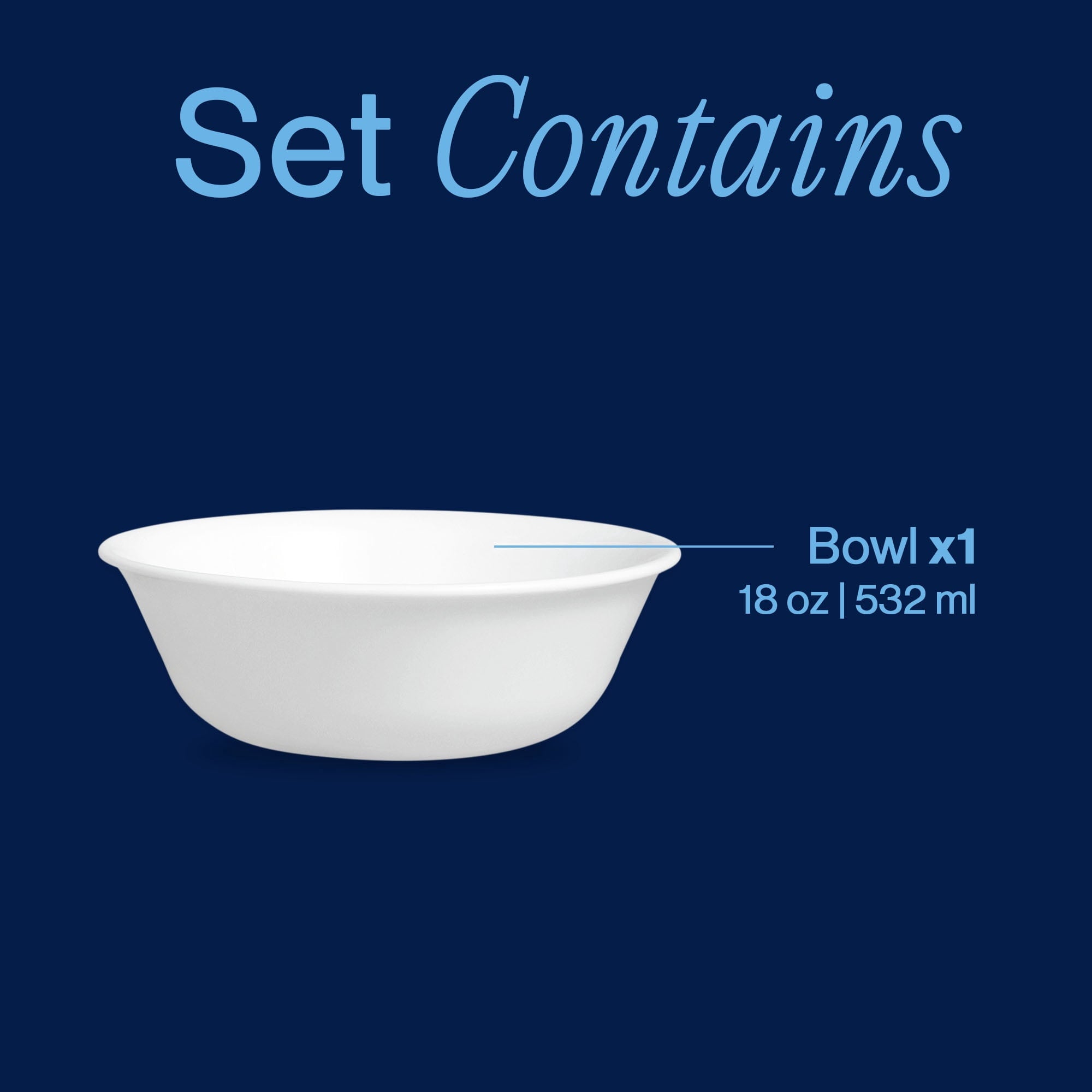 Corelle Winter Frost White 18 oz Soup Bowl