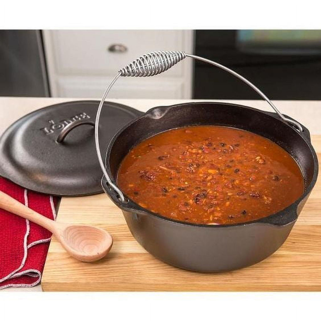 Lodge 7 Quart Cast Iron Dutch Oven With Iron Cover L10DO3