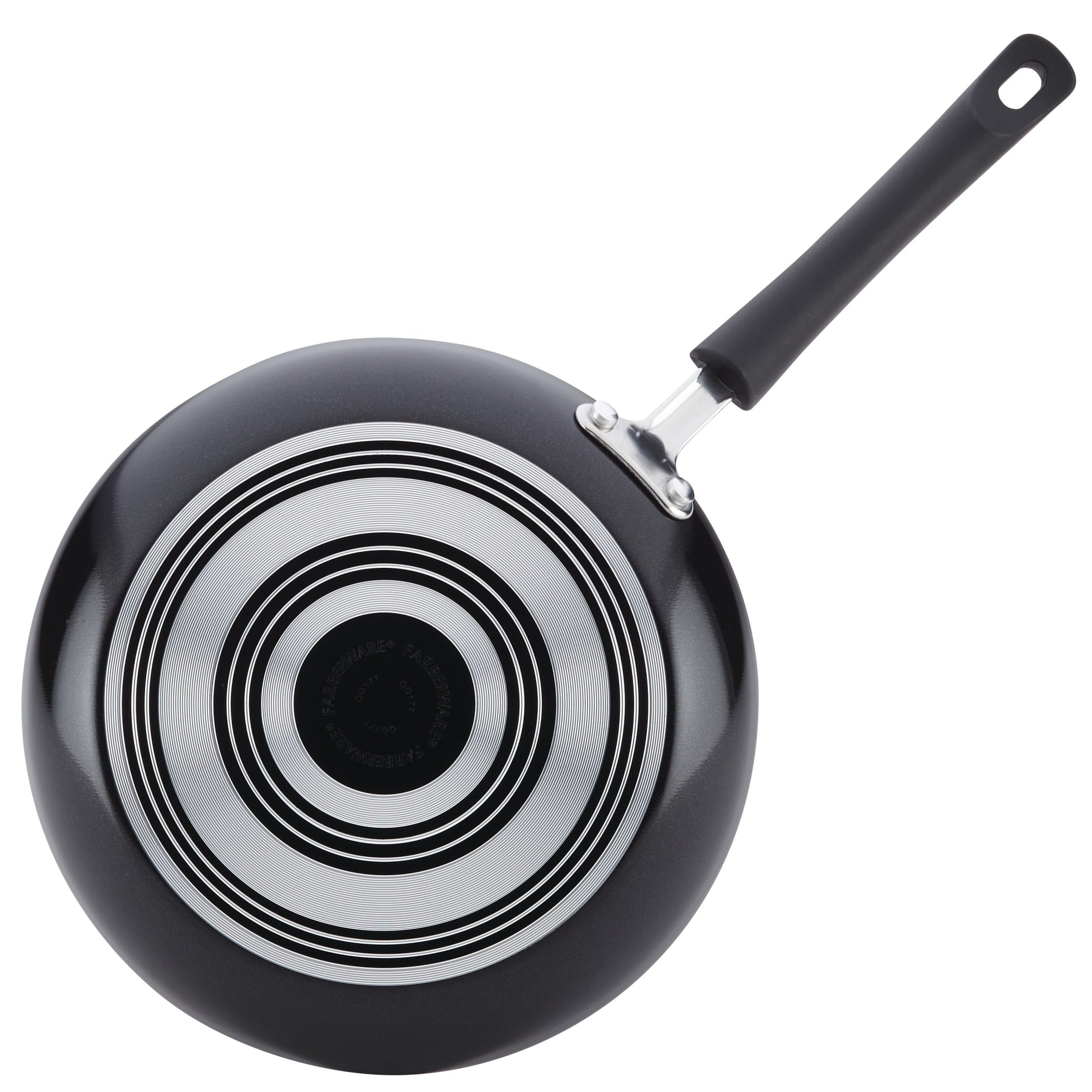 Farberware Easy Clean 3 Pcs Nonstick Frying Pans / Skillets - Dishwasher Safe, 8 Inch, 9.75 Inch, 12 Inch, Black