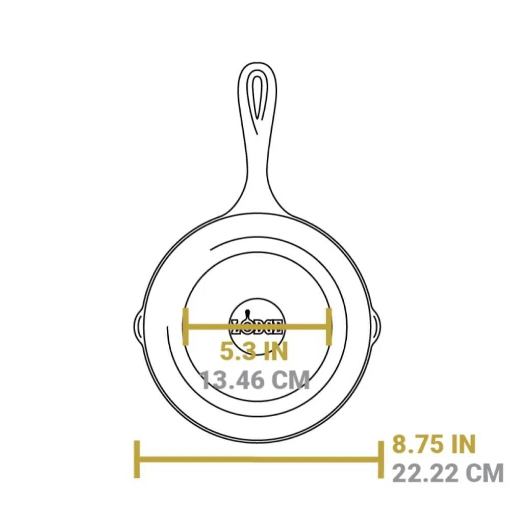 Lodge Chef Collection 3pc Set (8” - 10", & 12" Skillet)