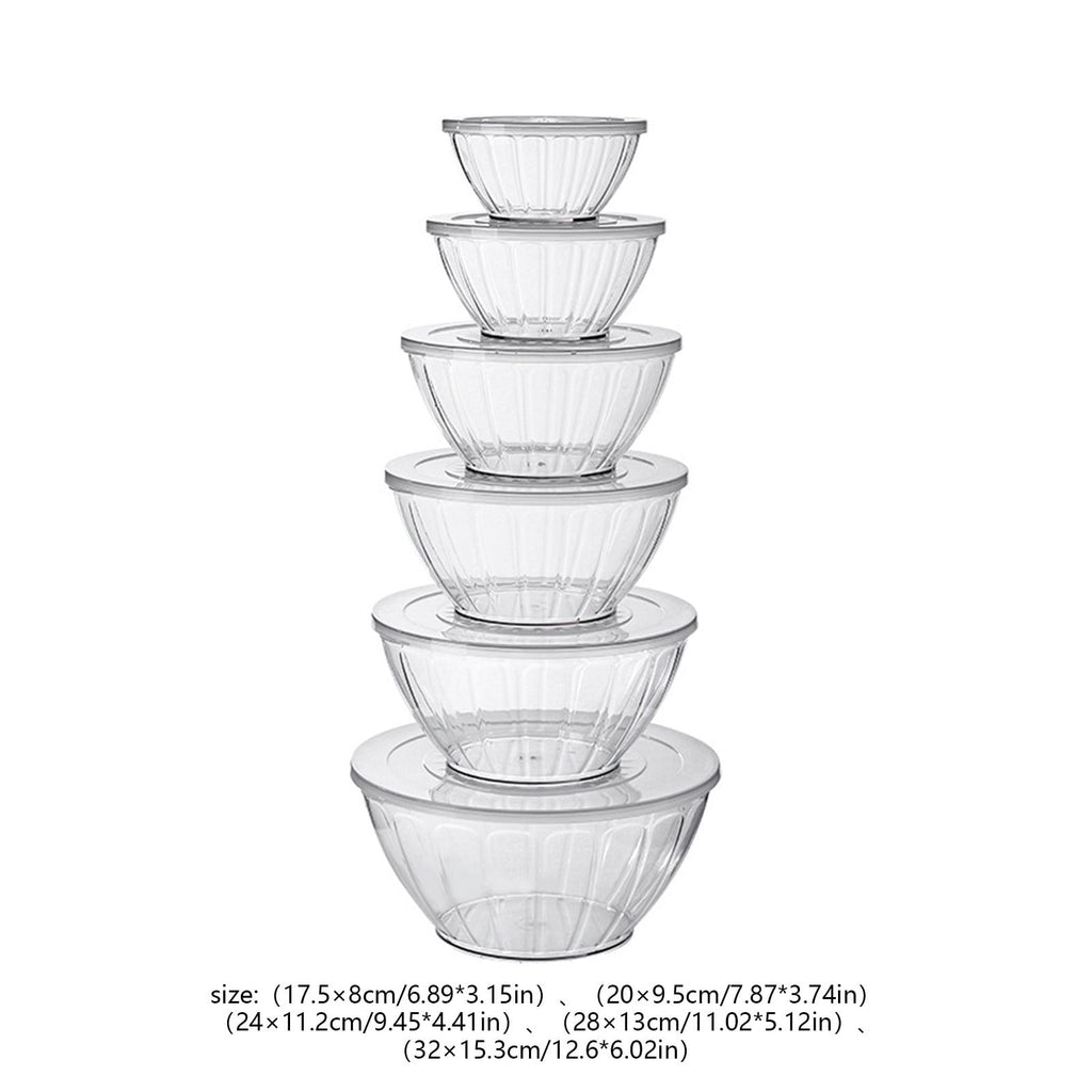 Pyrex Glass Mixing Bowl Set with Lids - Five-Piece Kitchen Bowl Collection for Cooking, Baking and Food Prep, Heat Resistant Stackable for Everyday Use in Home, Restaurant, Professional Kitchen-A