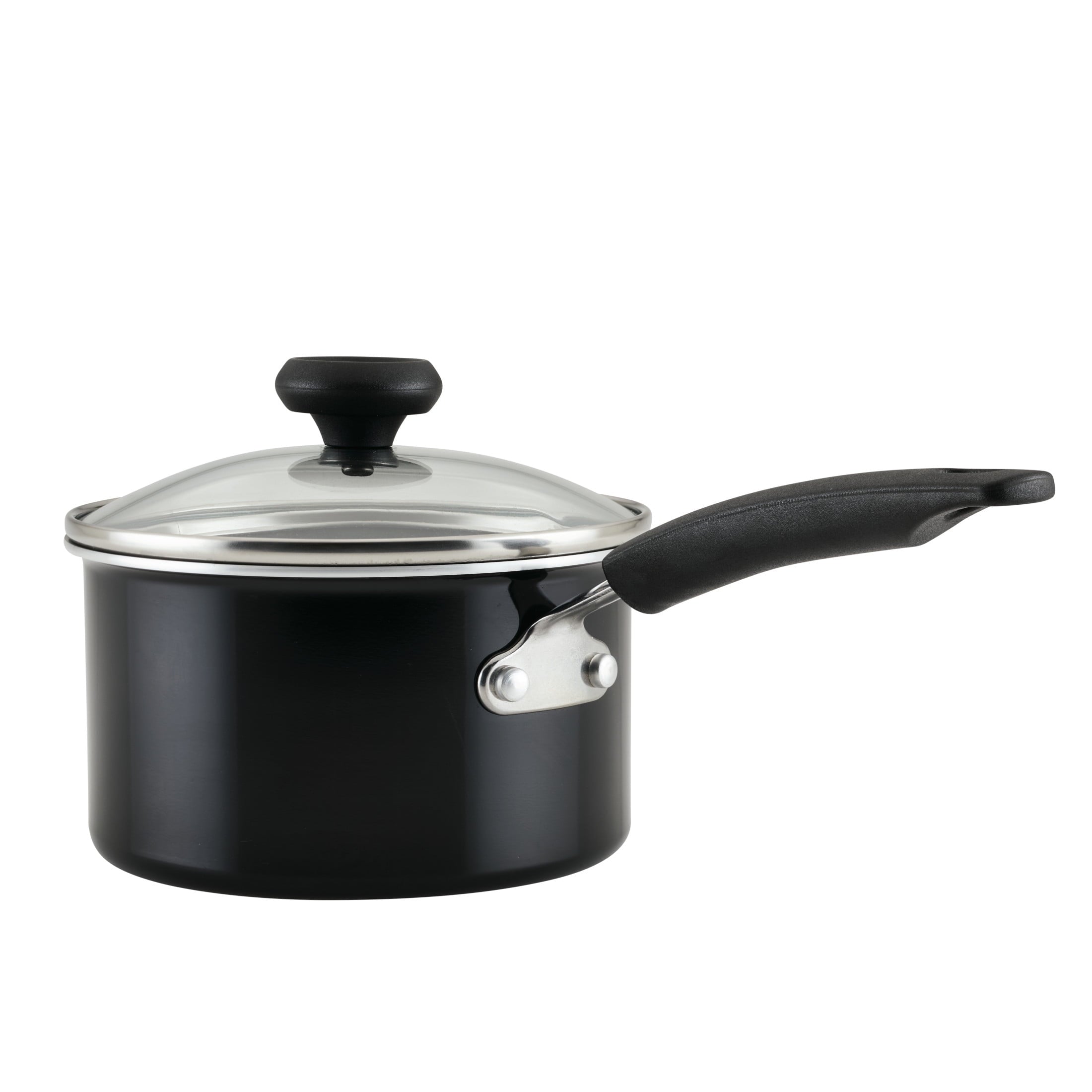 Farberware Easy Clean Pro 14 Pcs Ceramic Nonstick Cookware Set with Cooking Tools - Dishwasher Safe, Black