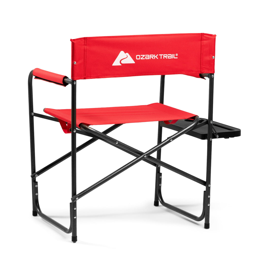 Ozark Trail Director Chair with Side Table - Red