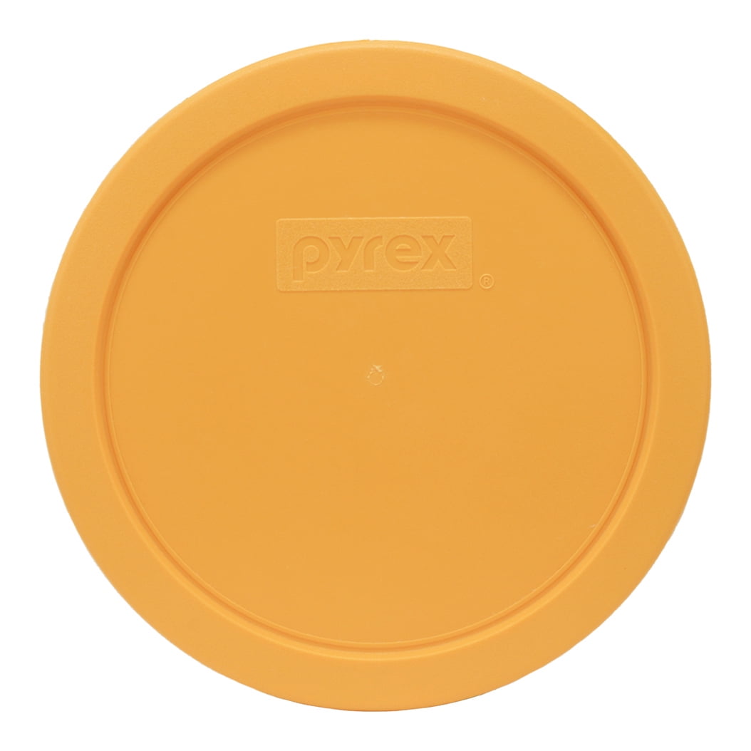 Pyrex 7401-PC Lemon Drop Yellow 3-Cup Food Storage Replacement Lid (2-Pack)