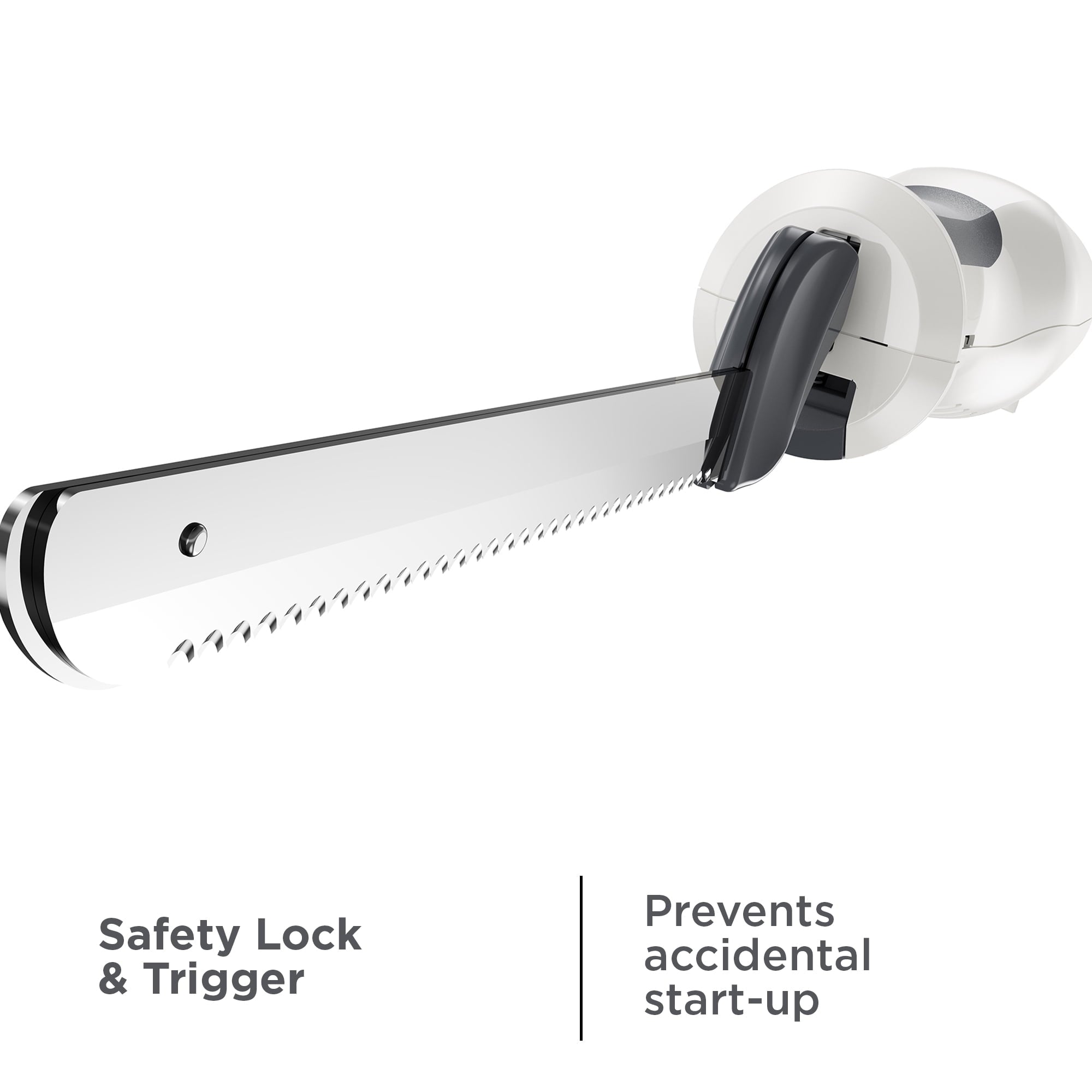 BLACK+DECKER 9-Inch Electric Carving Knife - Stainless Steel, White
