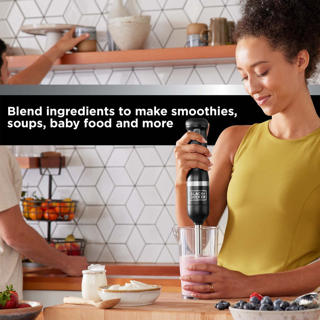 BLACK+DECKER Kitchen Wand Blender Kit - Black (BCKM1011K10)