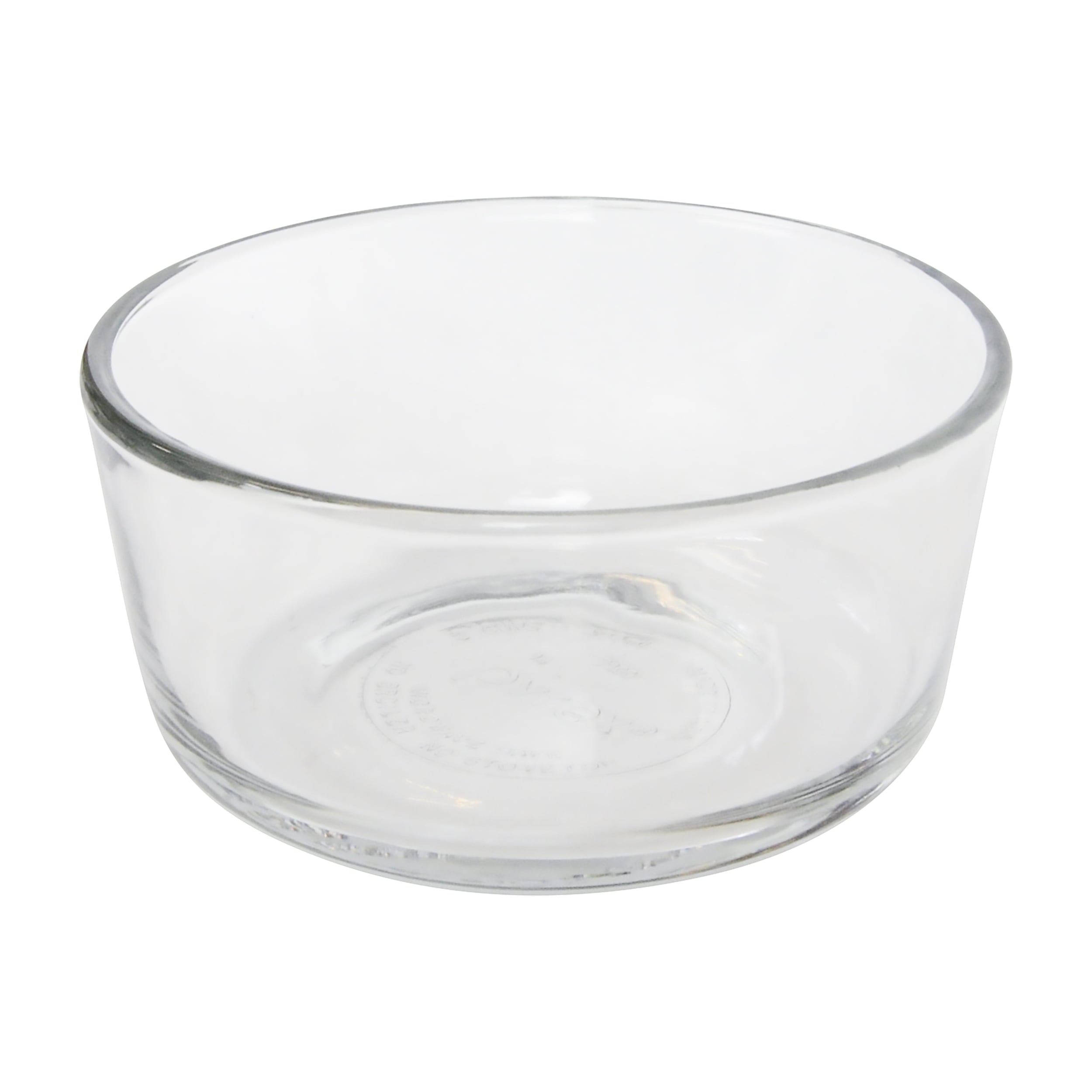 Pyrex (6) 7200 2-Cup Glass Food Storage Bowls and (6) 7200-PC Meyer Lemon Plastic Lids