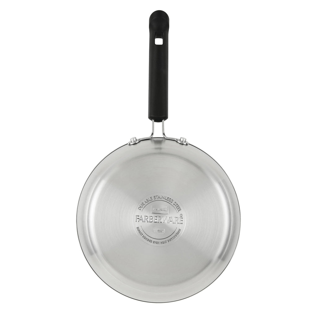 Farberware TrueCook Stainless Steel 14 Pcs Cookware Set - Dishwasher Safe, Metal Utensil and Induction Safe, Stainless Steel