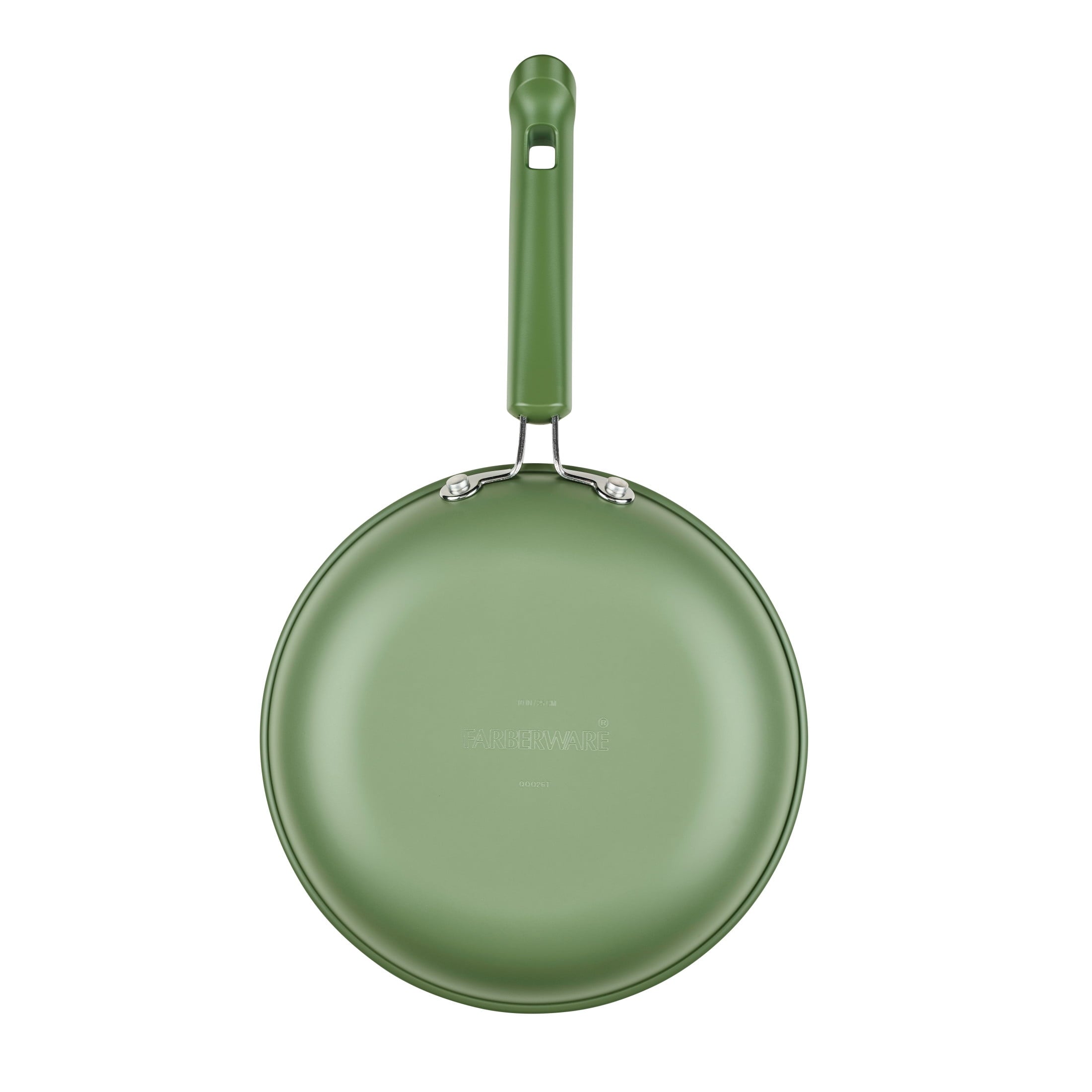 Farberware TrueCook 2pc Frying Pan Set - Dishwasher and Oven Safe, Matte Olive