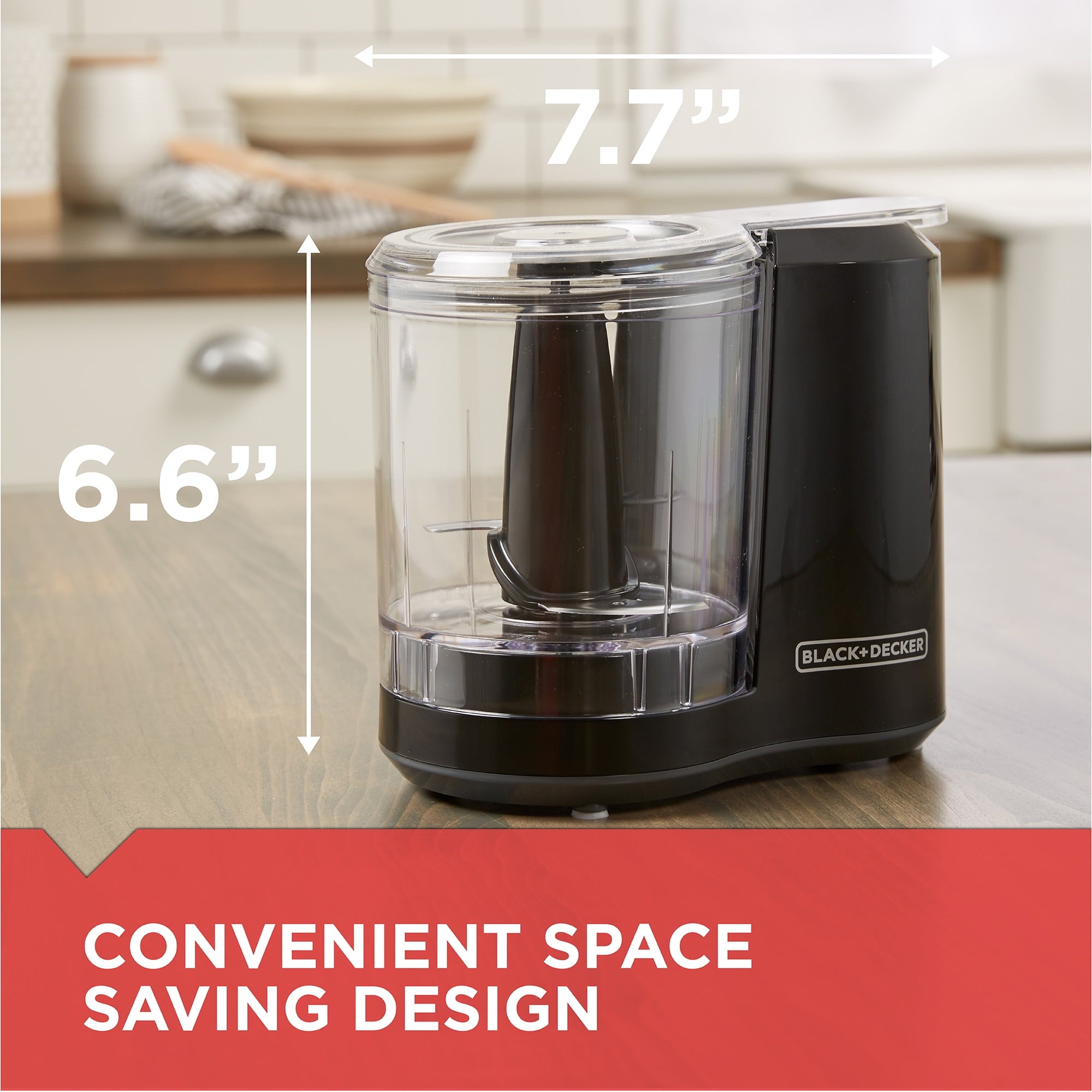 BLACK+DECKER FreshPrep 3-Cup Electric Food Chopper - Black, HC300B