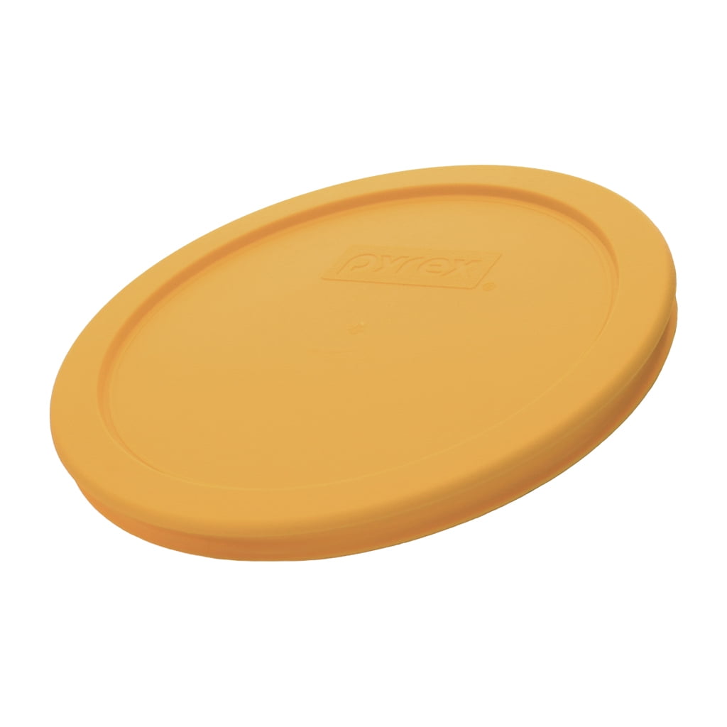 Pyrex 7401-PC Lemon Drop Yellow 3-Cup Food Storage Replacement Lid (2-Pack)