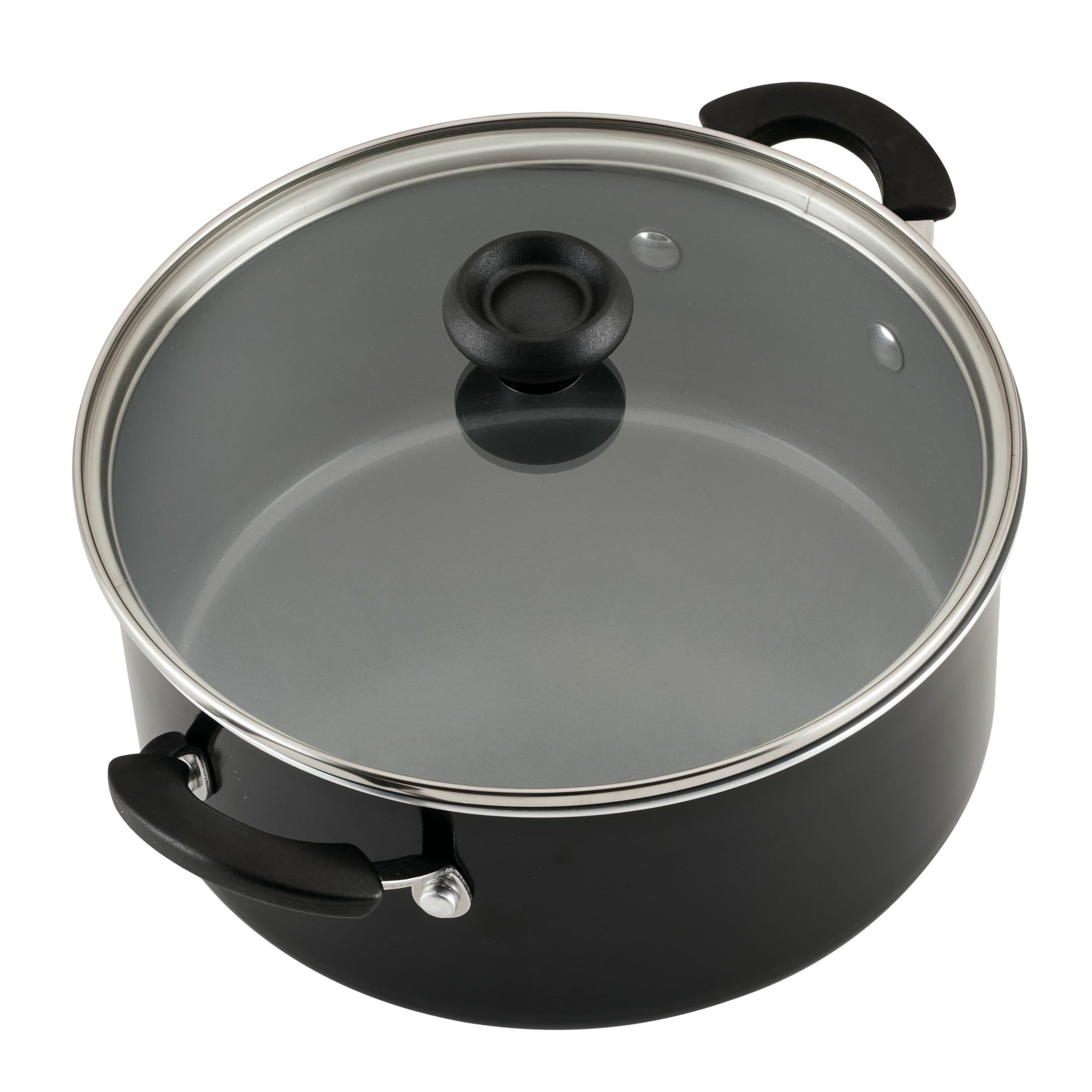 Farberware Easy Clean Pro 14 Pcs Ceramic Nonstick Cookware Set with Cooking Tools - Dishwasher Safe, Black