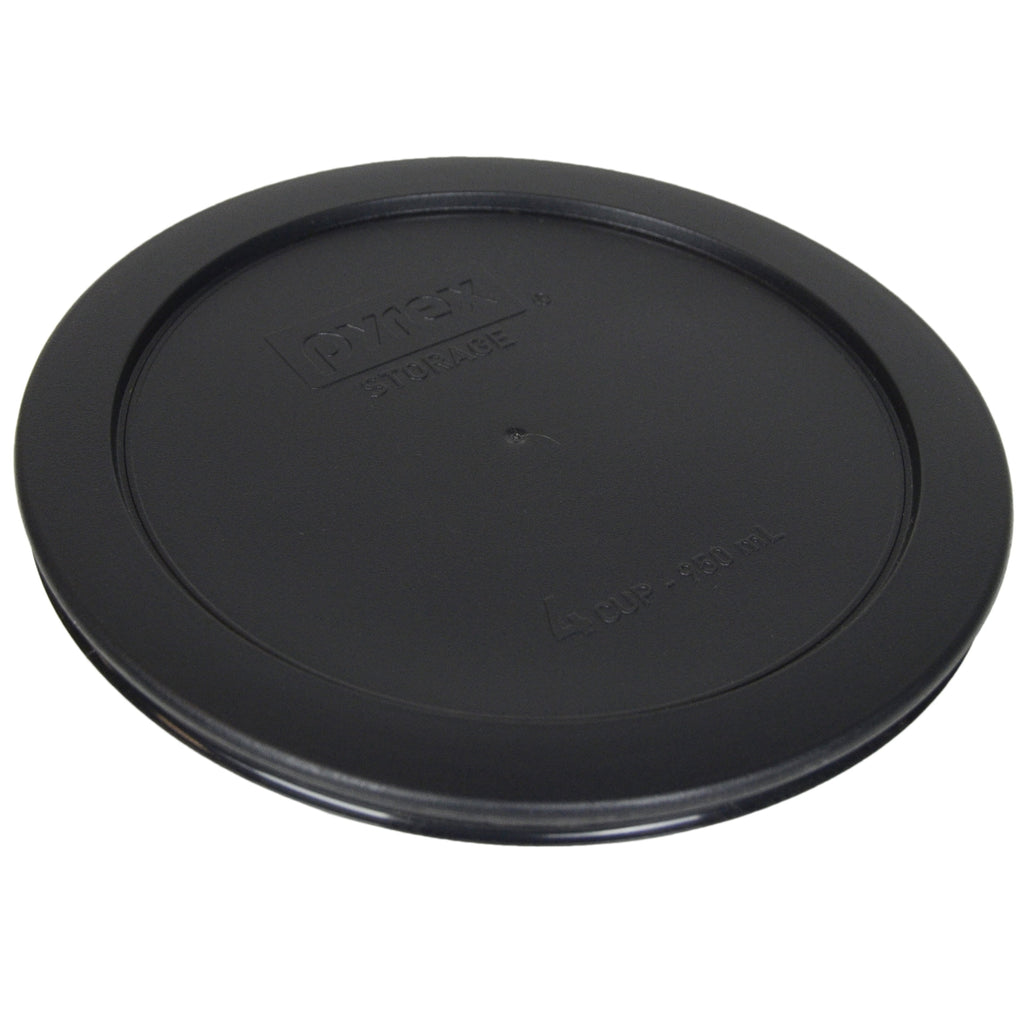 Pyrex Replacement Lid 7201-PC Black Round Plastic Cover (6-Pack) for Pyrex 7201 4-Cup Bowl (Sold Separately)