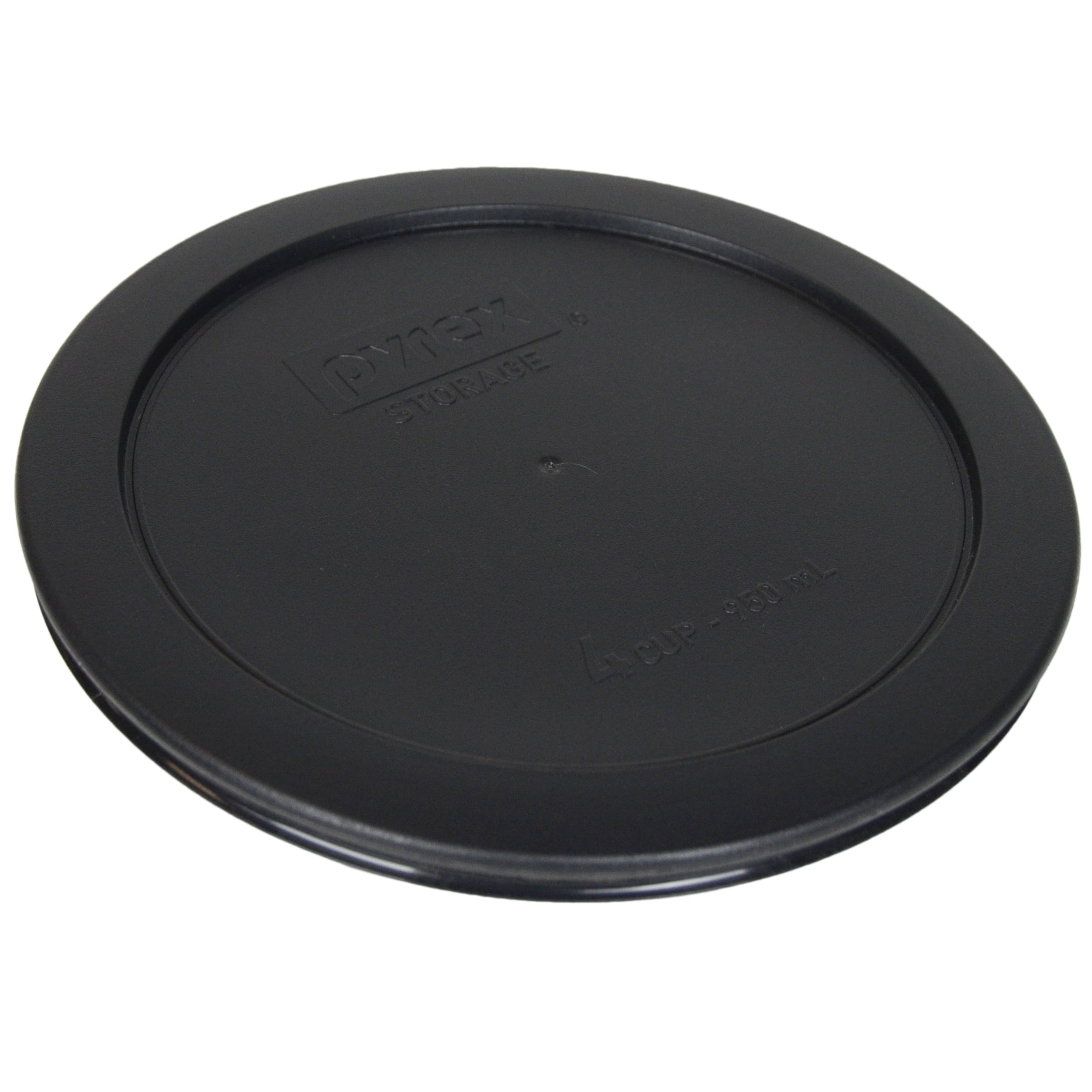 Pyrex Replacement Lid 7201-PC Black Round Plastic Cover (6-Pack) for Pyrex 7201 4-Cup Bowl (Sold Separately)